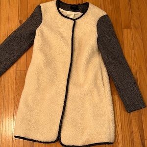 Forever 21 Houndstooth and Shearling Coat